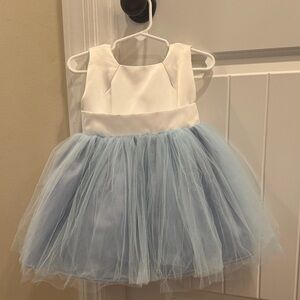 Blue and White Kids Costume Dress
